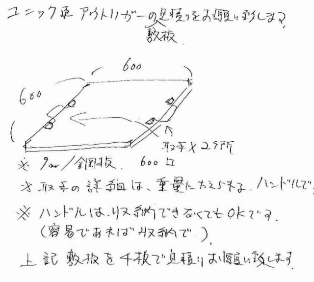 アウトリガー用敷鉄板