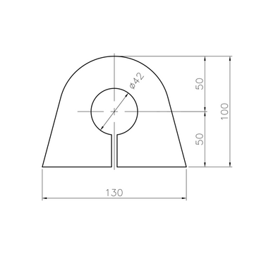 吊りピース SP2 板厚12.0mm (3ton用) スリット付 鉄骨工事の玉掛作業