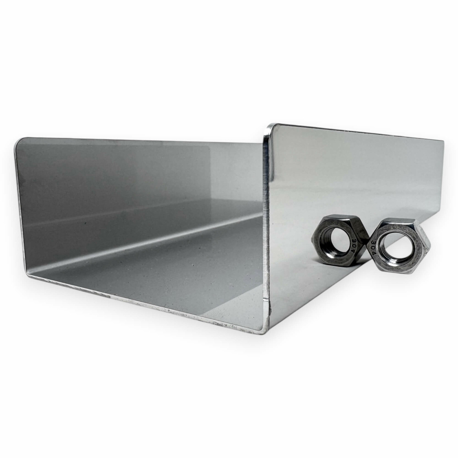 ステンレス コの字曲げ | 板厚1.0mm | SUS304 #400仕上げ | レーザー