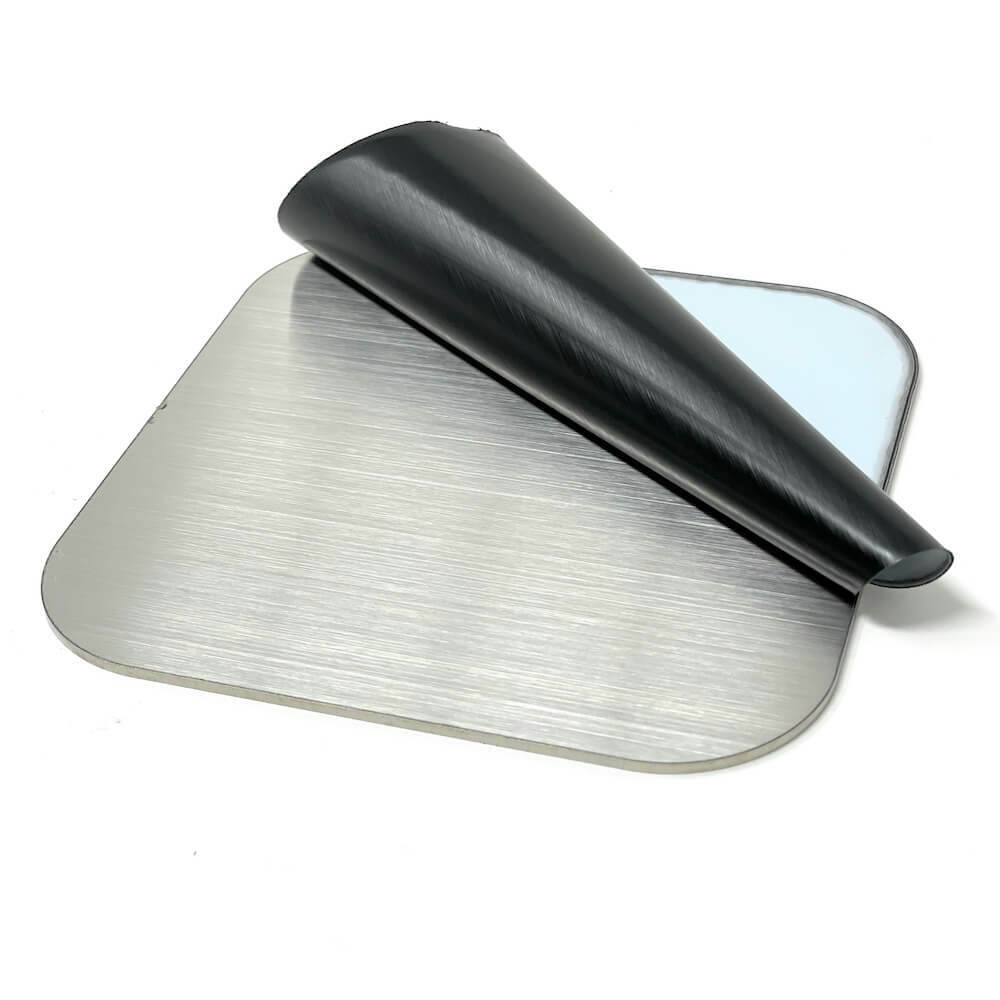 ステンレス切板 SUS304 HL(ヘアライン)片面研磨 レーザー切断 板厚1.2